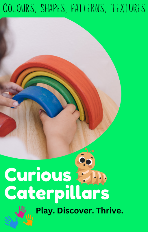 Curious Caterpillars Colours, Shapes, Patterns and Textures Flashcards