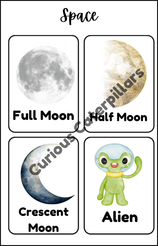 Curious Caterpillars Space Exploration Flashcards